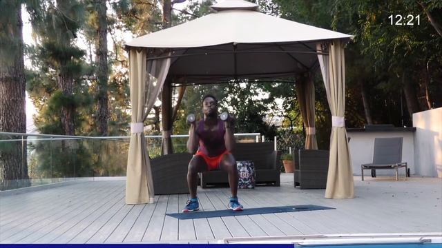 25 Min HIIT Workout with Weights | TABATA With Weights смотреть онлайн