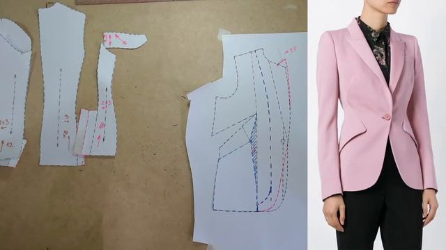 Моделируем жакет. Modelado de chaqueta #курсы кройки и шитья #diseño de modas смотреть онлайн
