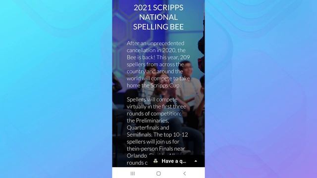 Words With Friends Celebrates the Scripps National Spelling Bee смотреть онлайн