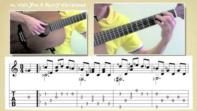 We Wish You A Merry Christmas (Guitar) [Notation + TAB] смотреть онлайн
