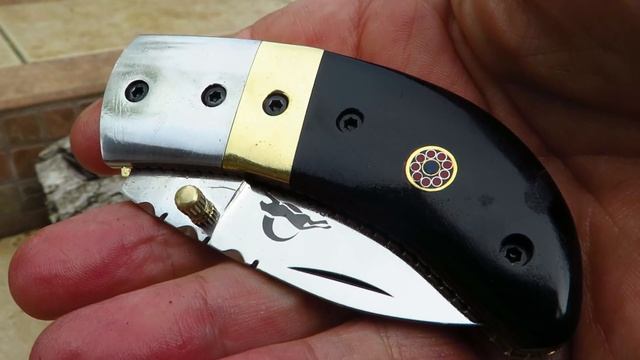 DKC-43 Thumb 440c Stainless Steel DKC Knives Folding Knife смотреть онлайн
