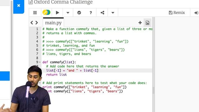 Python Coding Challenge 6 | Oxford Comma смотреть онлайн