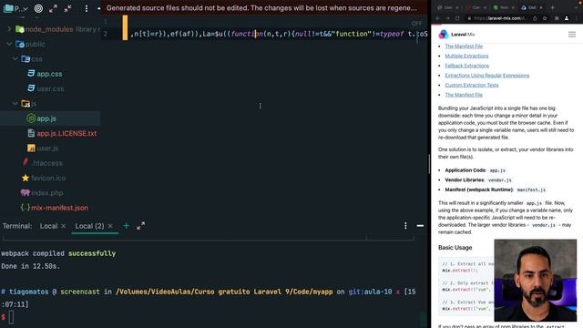 Curso gratuito Laravel 9 INTRO #11 - Compilando assets (Laravel mix) смотреть онлайн