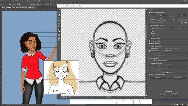 Projeto Aidê - #02 - Model Sheet no Adobe Photoshop смотреть онлайн