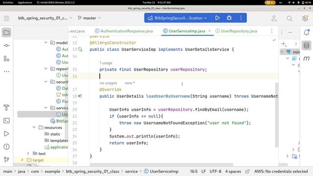 BTB-Spring Security with JWT full-Light Theme смотреть онлайн