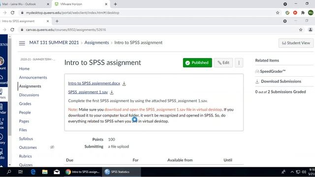 How to open .sav file in SPSS while on Queens Virtual desktop смотреть онлайн