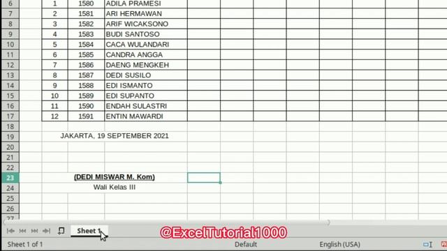 Cara Copy / Pindah Semua Data Dari Sheet 1 Ke Sheet 2 Paling Mudah