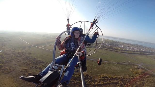 Параплан в Челябинске. Полёты 25 сентября 2016. смотреть онлайн