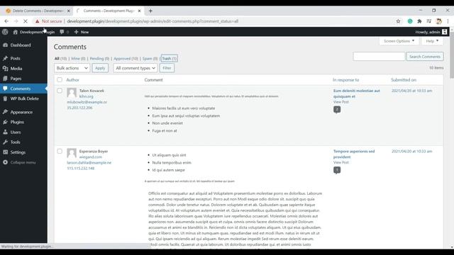 Delete WordPress Posts, Comments, Users, meta Fields, Terms, in one click using the WP Bulk Detele смотреть онлайн