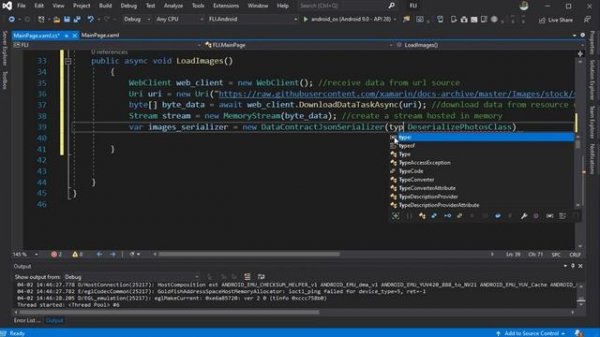 Xamarin C# / FlexLayout 1/3