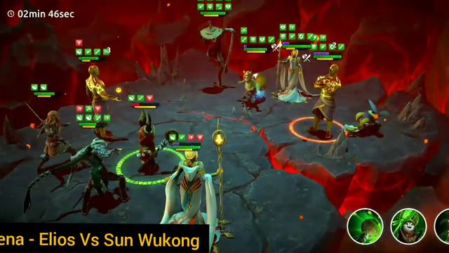 Age Of Magic - Elios With Denaya Defeats Tsuna & Sun Wukong - Three Stars [ Эпоха магии AoM ]
