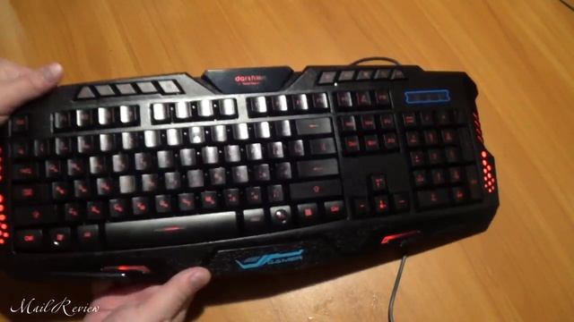 Darshion Gamer - cамая дешевая клавиатура с подсветкой и русским шрифтом из Китая смотреть онлайн