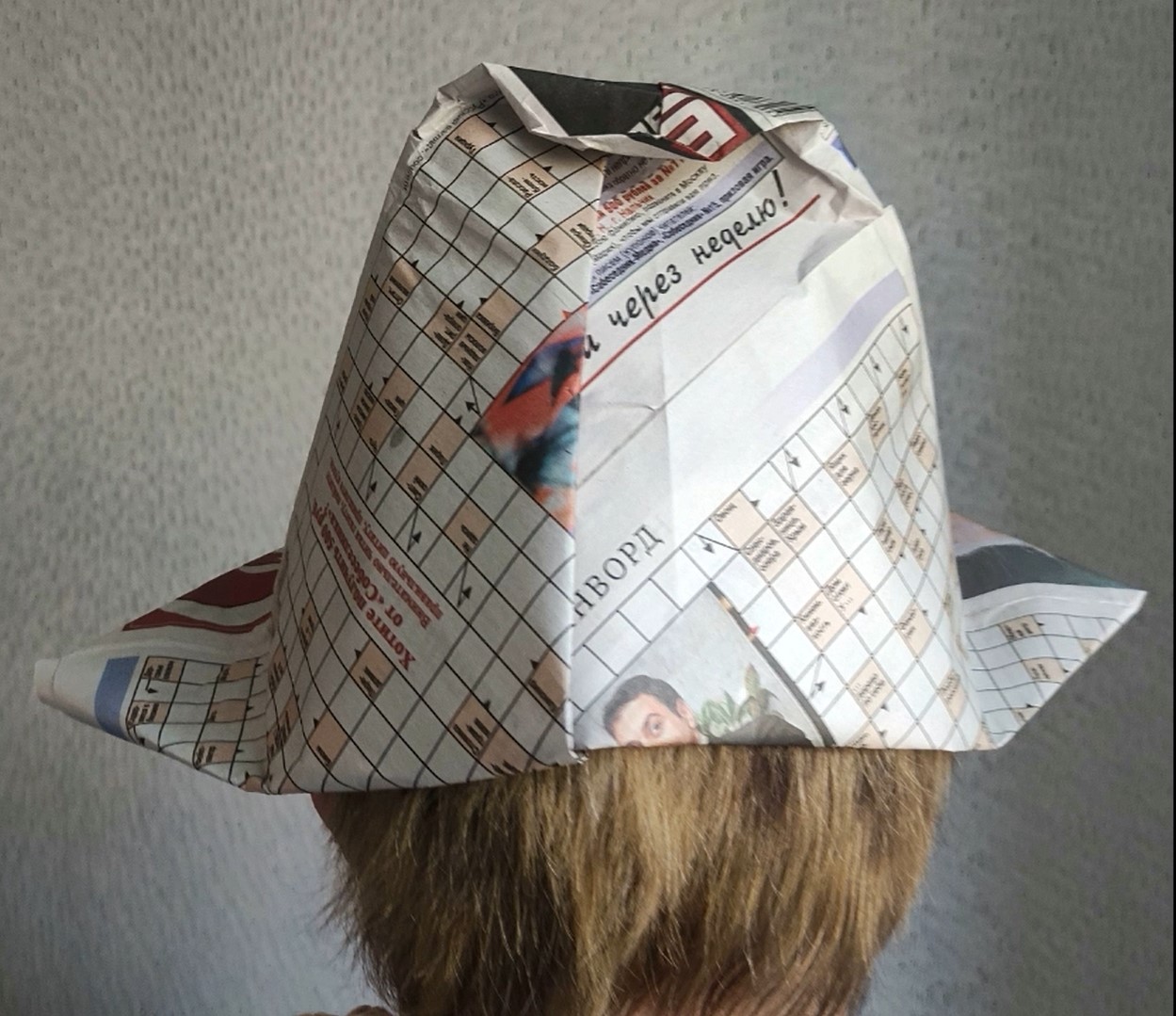 Оригами Шапка из бумаги газеты смотреть онлайн