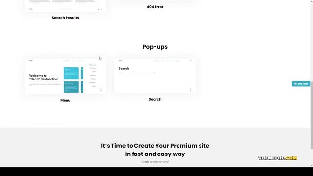 Denti - Landing page React JS Template micro site agency Build Website смотреть онлайн