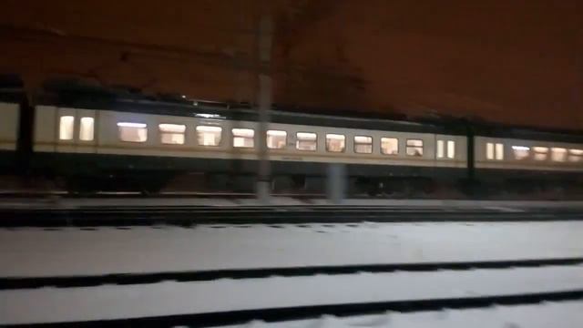 Электропоезд ЭД4М-0485 ЦППК станция Нара 22.02.2016 смотреть онлайн