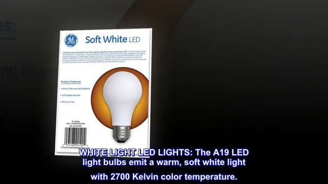 GE LED Light Bulbs, A19 Standard Bulb, 8 Watt (60 Watt Equivalent) Soft White, Medium Base, Non-Dim смотреть онлайн