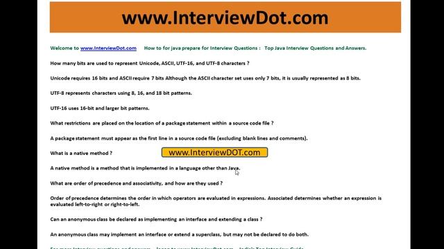 Top Core Java Interview Question and Answer Job Interview 12 смотреть онлайн