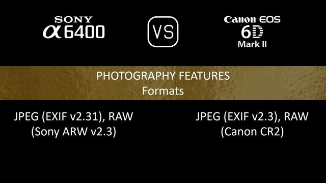Sony A6400 vs. Canon EOS 6D Mark II: A Comparison of Specifications смотреть онлайн