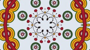 Русский народный орнамент 9. Бесплатный футаж. Зацикленное видео.
