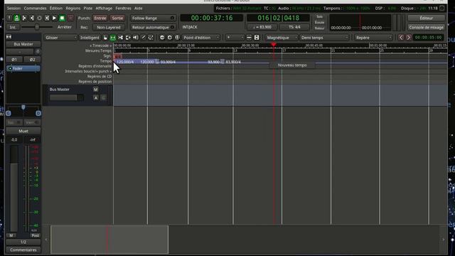 Ardour metronome changement de tempo (tempo change(Linux, macOS or Windows) смотреть онлайн