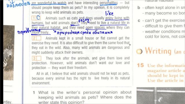 Enterprise Elementary - WB - Unit 14 - образец Opinion Essay - Ex.13 P.61