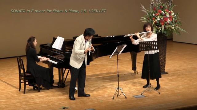 SONATA in E-minor for 2 flutes & piano, J.B.LOEILLET, ２本のフルートのためのソナタ ホ短調 (J.B.ルイエ) смотреть онлайн