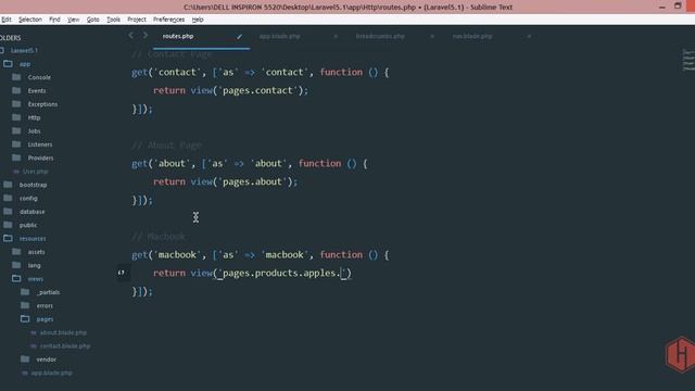How to set up breadcrumbs Bootstrap in Laravel смотреть онлайн