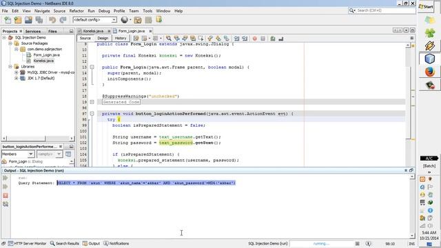 Statement vs PreparedStatement - SQL Injections!!! смотреть онлайн