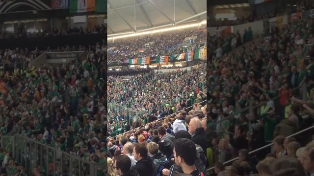 Irish Fans taking over Gelsenkirchen Schalke Germany смотреть онлайн