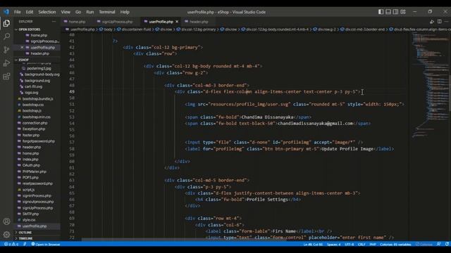 eShop 10 | Design a responsive user profile page using HTML, CSS, JS, and Bootstrap. смотреть онлайн