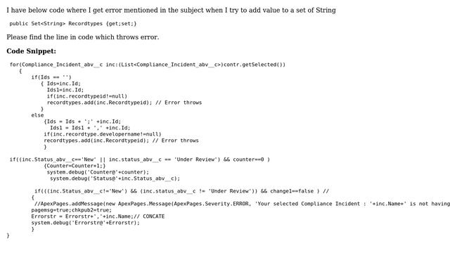 Salesforce: Attempt to dereference a null object error смотреть онлайн