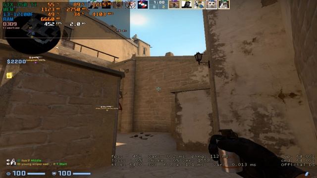 CS:GO : GTX 750 Ti + i3-12100F смотреть онлайн