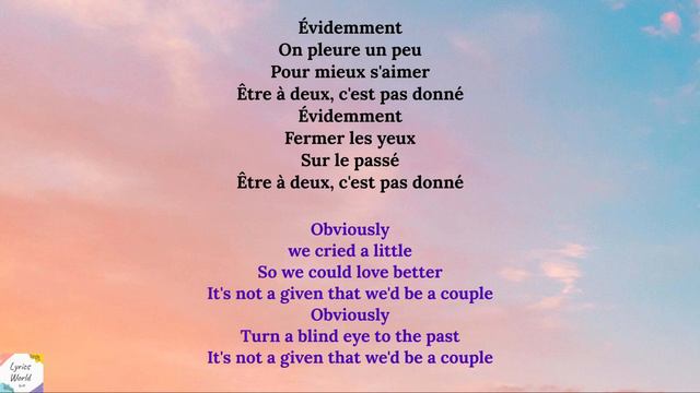 Kendji Girac - Evidemment ( English \ French Lyrics )( English Translation )