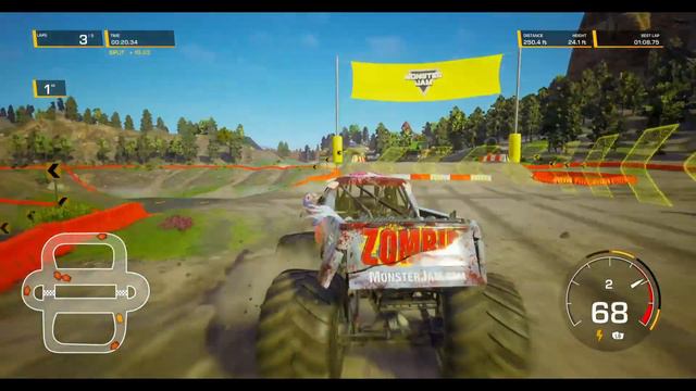 Zombie is Out For Brains in Monster Jam Steel Titans 2! смотреть онлайн