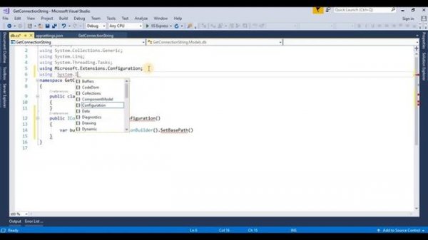 How to Get Connection string  from Appsettings.json in ASP.NET CORE | Part-2