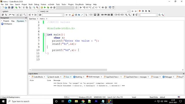 Program to Find ASCII Value | C Tutorial in Hindi #9 смотреть онлайн
