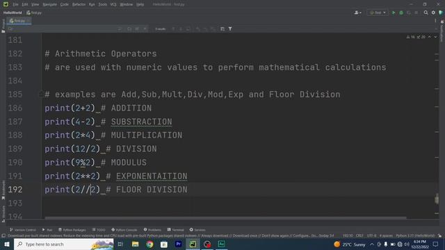 Arithmetic Operators in Python | Python Full Course #python #pythonprogramming #pythontutorial смотреть онлайн