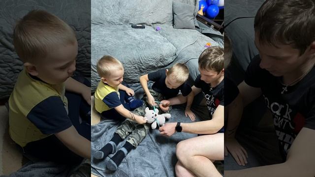 Вяжем всей семьей))) поделка в садик смотреть онлайн