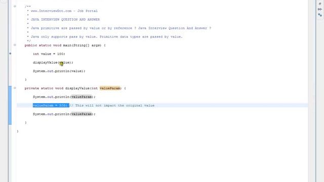 Is Java primitive are passed by value or by reference смотреть онлайн