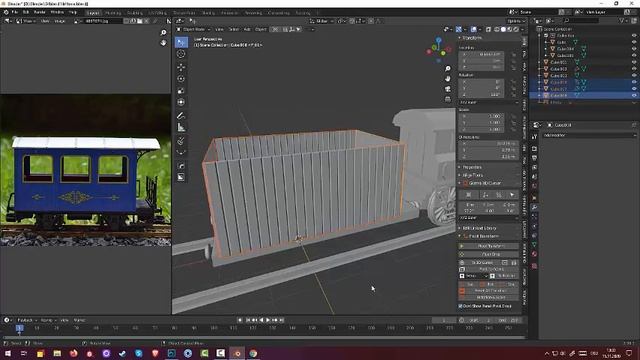 82.Blender Low Poly. Train with wagon (Part2) смотреть онлайн