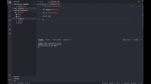 How to run golang code on docker using docker images смотреть онлайн