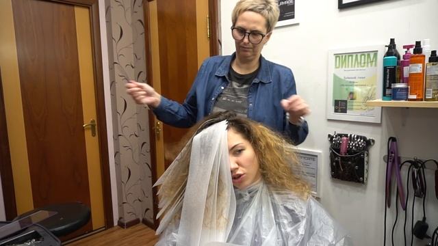 Как красить кудрявые волосы? Моё окрашивание смотреть онлайн