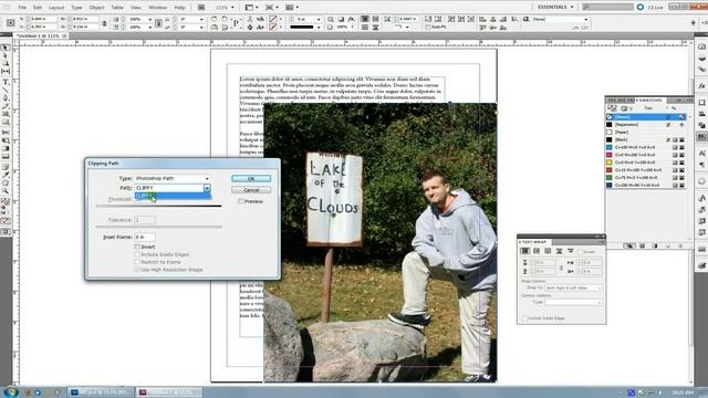 Photoshop & InDesign Tutorial, The Benefits and Uses of Clipping Paths, & Flowing Type смотреть онлайн