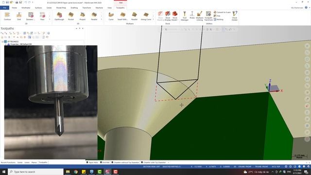 Mastercam tip: Taper Spiral Boring in Mastercam - Countersink boring смотреть онлайн