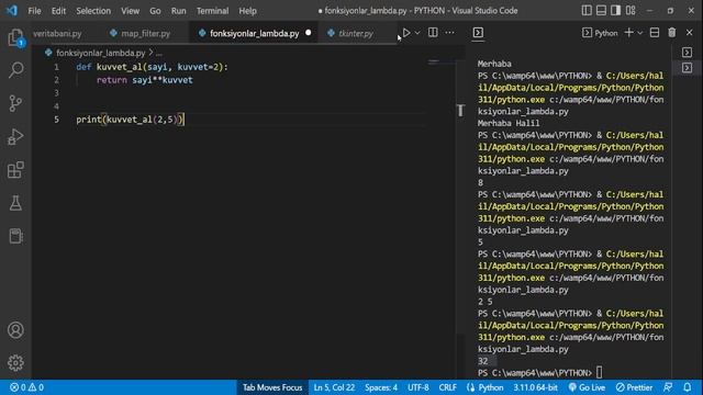 #2: Python Fonksiyonlar ve lambda | Python En İyi Örnekler смотреть онлайн
