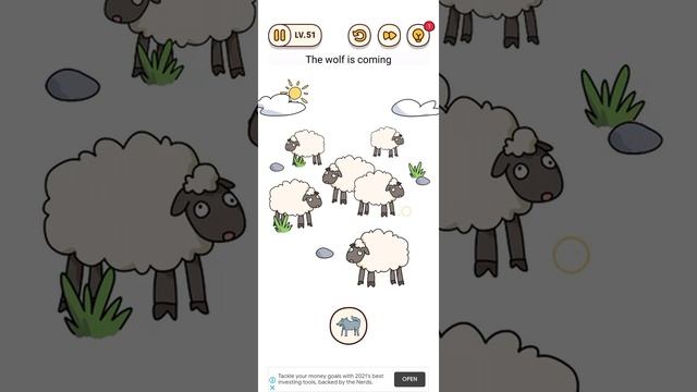 Brain Find Level 51 The wolf is coming смотреть онлайн