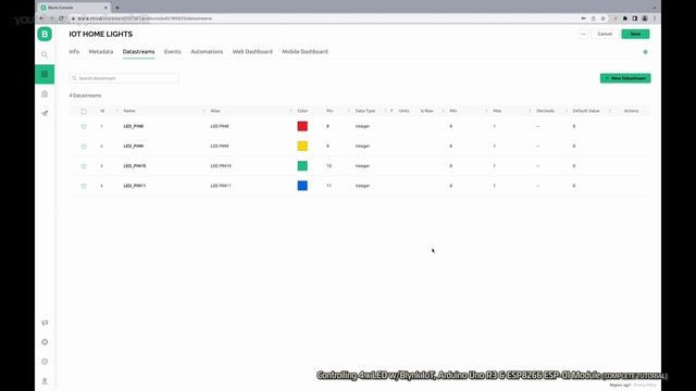 Blynk IoT (Blynk 2.0) App w/Arduino Uno R3, ESP8266 ESP-01 Module, Blynk Cloud & 4 x LED [TUTORIAL] смотреть онлайн