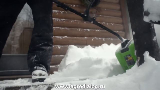 Аккумуляторный снегоуборщик Greenworks GD60SS смотреть онлайн