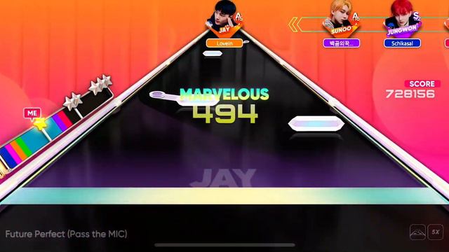 ENHYPEN - Future Perfect (Pass the MIC) HARD LEVEL PERFECT HITS! Rhythm Hive смотреть онлайн