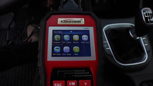 Hyundai i30 - Konnwei KW850 OBD2 Diagnostic Tool смотреть онлайн